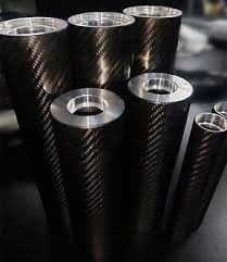  High Accuracy Carbon Fiber Mirror Anilox Roller Coating Anilox Roller Types 